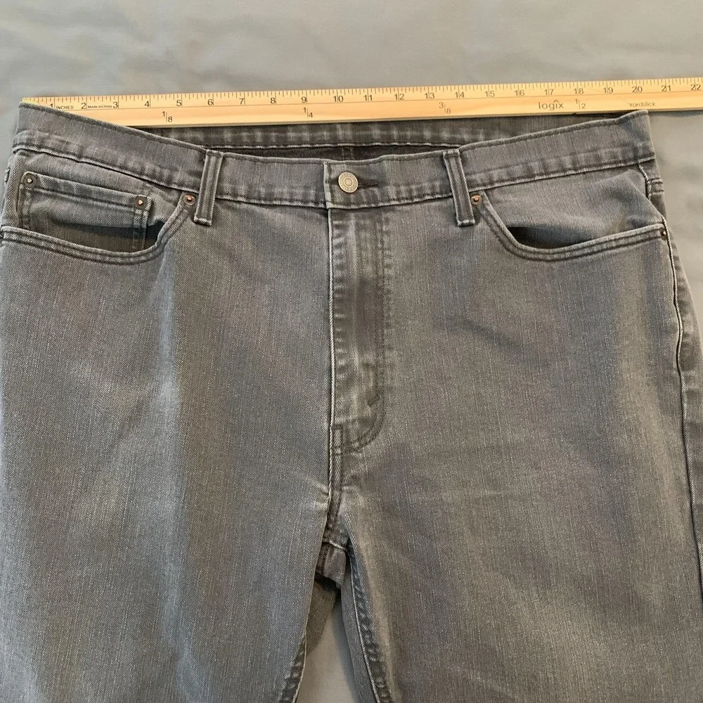 Levi's 541 Jeans‎ Mens 40x30 Gray Stretch Denim Straight Fit PC9 18181-0005